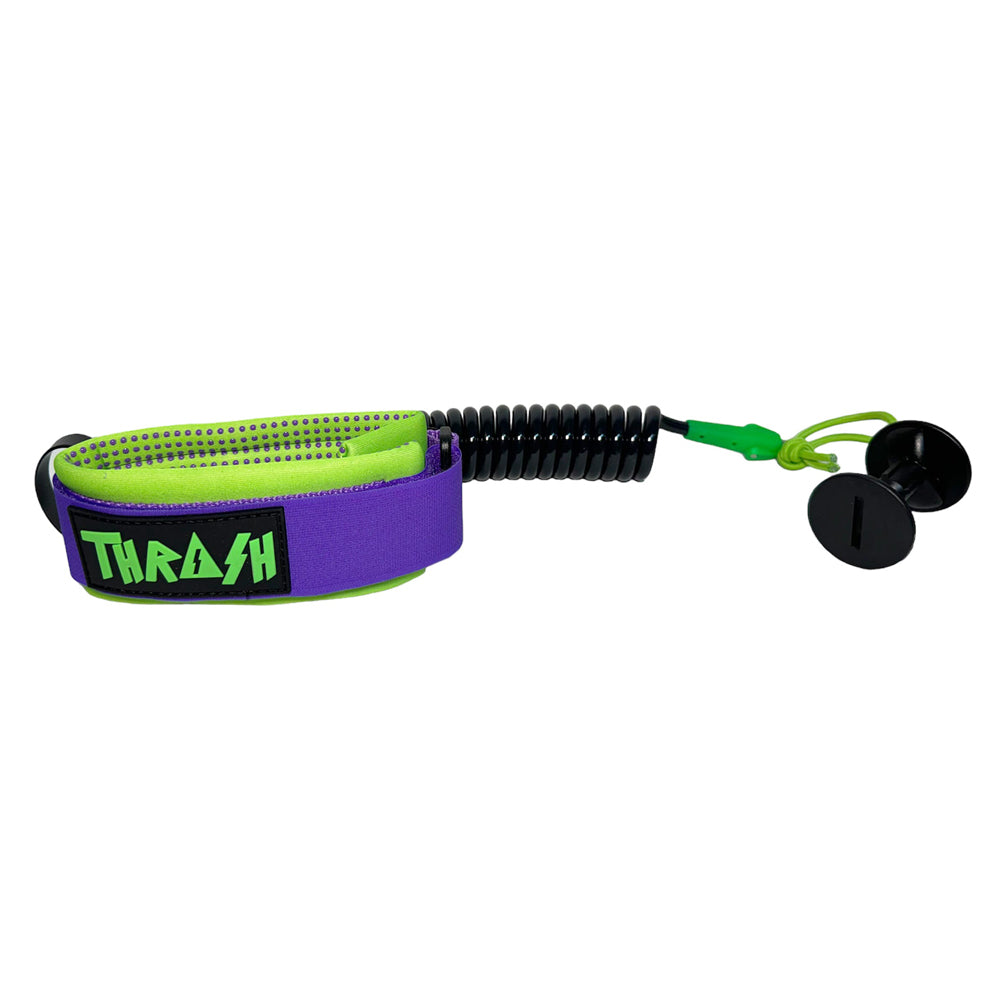 bodyboarding leash black green