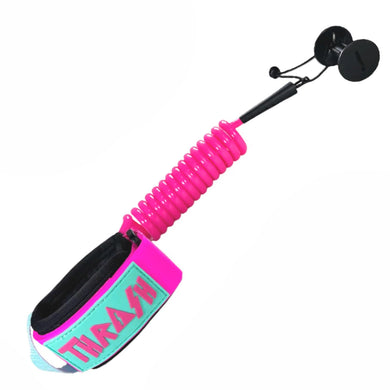 Thrash wrist leash pink aqua