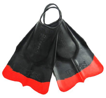 Load image into Gallery viewer, DaFins bodysurfing swim fins Black Red