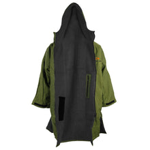 Load image into Gallery viewer, changing robe poncho green