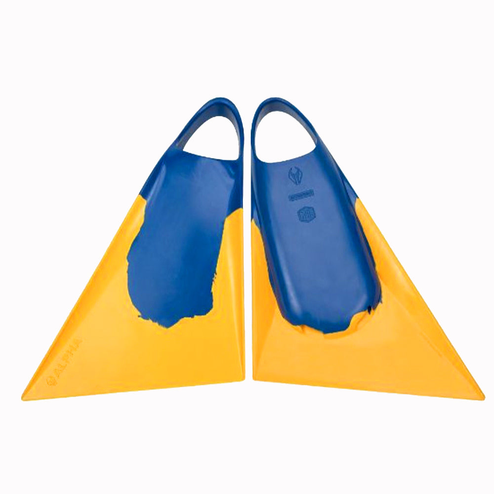 NMD Alpha bodyboarding fins blue yellow – Bodyboard HQ