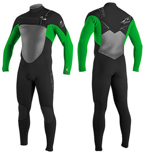 O'neill Superfreak FZ 3/2 wetsuit  - Blk/Grn